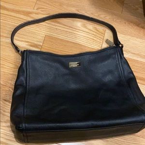 Kate Spade black pebbled leather Hobo bag